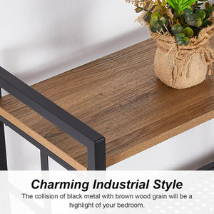 7-Tier Industrial Bookshelf 84"