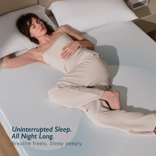 3-Inch Cooling Mattress Topper with Breathable Foam & Washable Cover