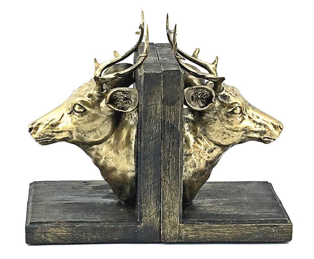 Vintage Deer Elk Bookends