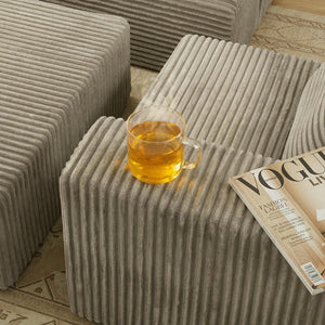 L-Shaped Modular Sectional Sofa with Deep Seat