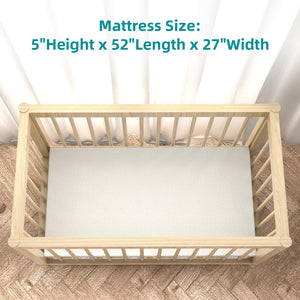 5-Inch Toddler Crib Mattress – Medium Firm, Waterproof & Washable Cover