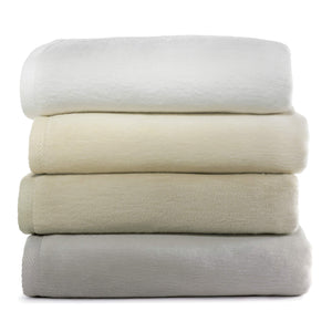 All Seasons Cotton Throw Blanket – White