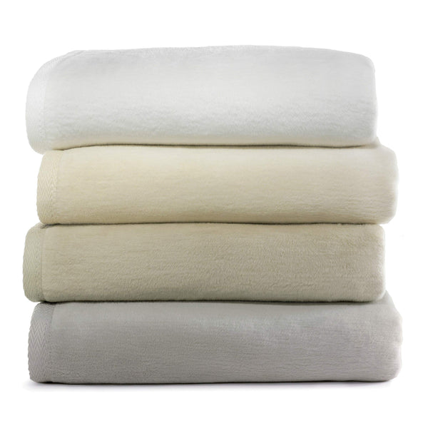 All Seasons Cotton Throw Blanket – White