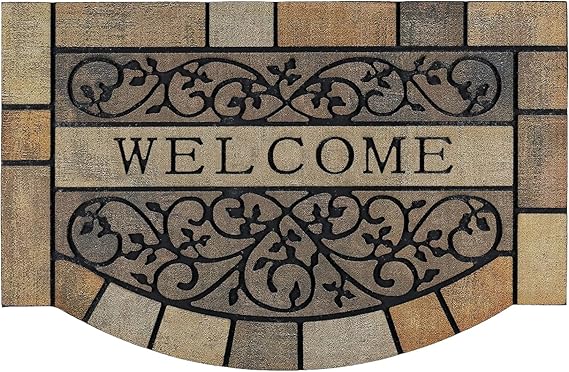 Rubber Outdoor Doormat with Non-Slip Backing