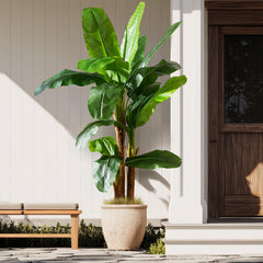 Artificial Banana Tree – Tall Faux Tropical Palm Plant