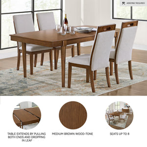 Mid-Century Dining Extension Table