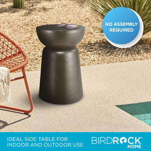 Metal Decorative Garden Stool & Outdoor Accent Side Table