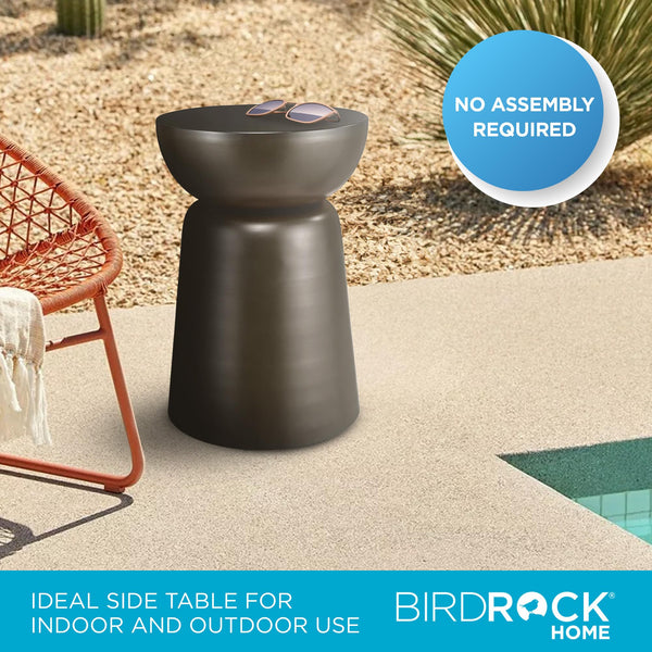 Metal Decorative Garden Stool & Outdoor Accent Side Table