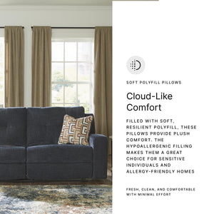 Reclining Sofa Set with Tufted Back & Pull Tab — Polyester Upholstery