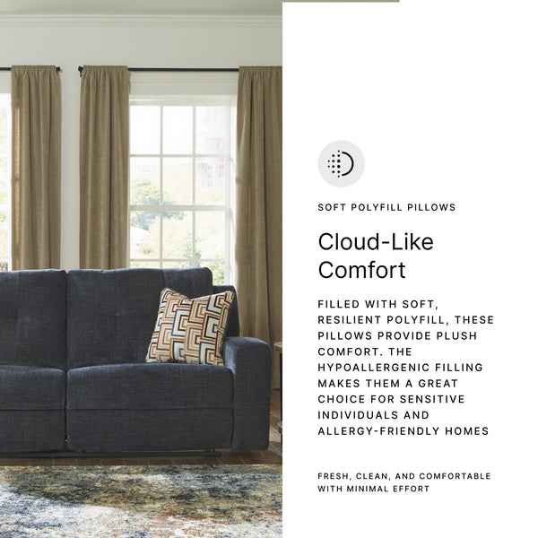 Reclining Sofa Set with Tufted Back & Pull Tab — Polyester Upholstery