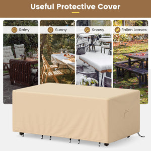 Waterproof Patio Table & Chair Set Cover with Air Vent