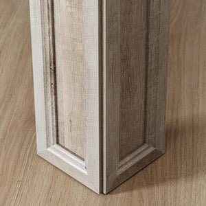 Square Farmhouse Coffee Table with Carved Legs