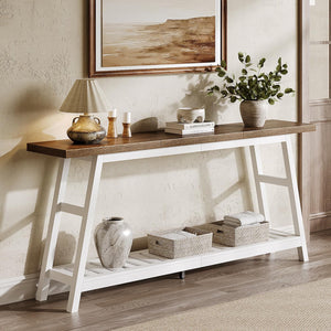70.9" 2-Tier Console Table for Entryway & Living Room