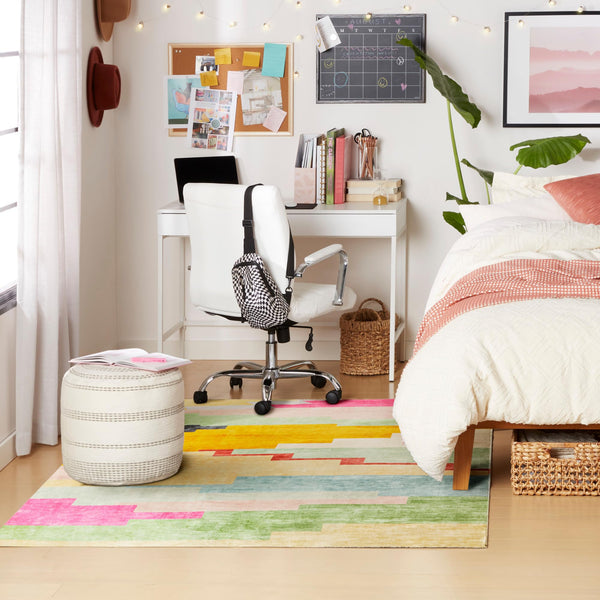 Southwest Pop Kids Washable Area Rug – Pink Multi