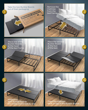Slim Low-Profile Bunkie Board – Multi-Size Mattress Support