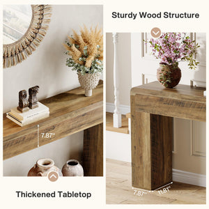 70.9-Inch Extra Long Console Table – Farmhouse Entryway Sofa Table