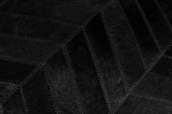 Cowhide Leather Patchwork Throw Pillow