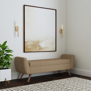 Modern Storage Bench with Wood Legs