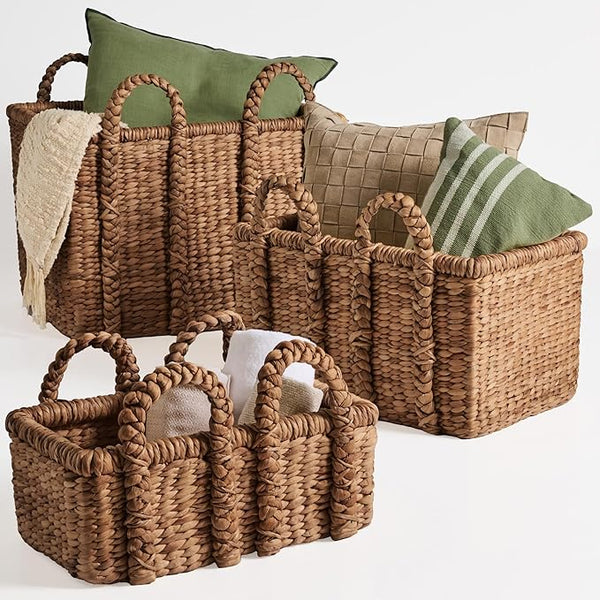 3-Piece Woven Storage Basket Set