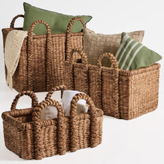3-Piece Woven Storage Baskets Set