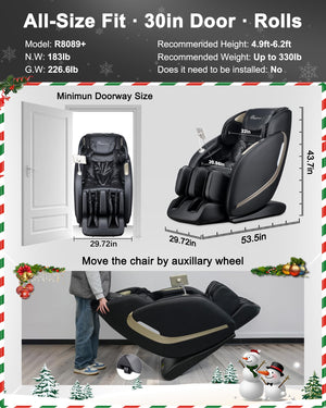 Full Body Massage Chair with SL Track & Zero Gravity
