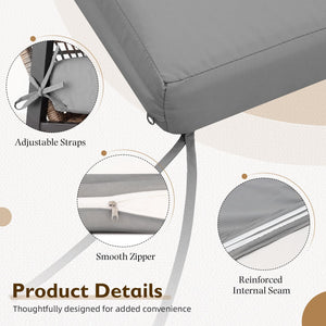 Outdoor Chair Cushions Set of 4 – 24x24 Waterproof Patio Seat & Back Cushions