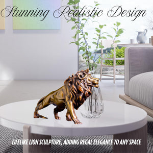 Bronze Lion Sculpture Figurine