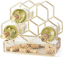Countertop Wine Rack – 5 Bottle Metal Wine Holder Stand