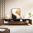 78.8" TV Stand with Storage Cabinets & Drawers – Walnut