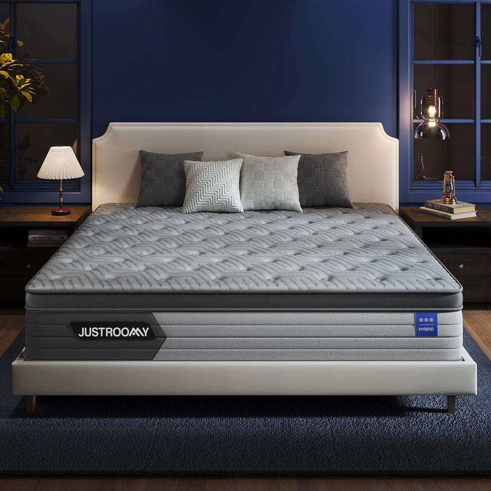 King Hybrid Mattress – 12 Inch Firm, Gel Memory Foam & Pocket Springs