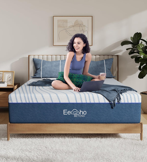 Queen Gel Memory Foam Mattress 12 Inch – Medium Firm, Cooling, Fiberglass Free