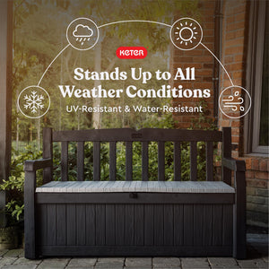 70 Gallon Outdoor Storage Bench Deck Box