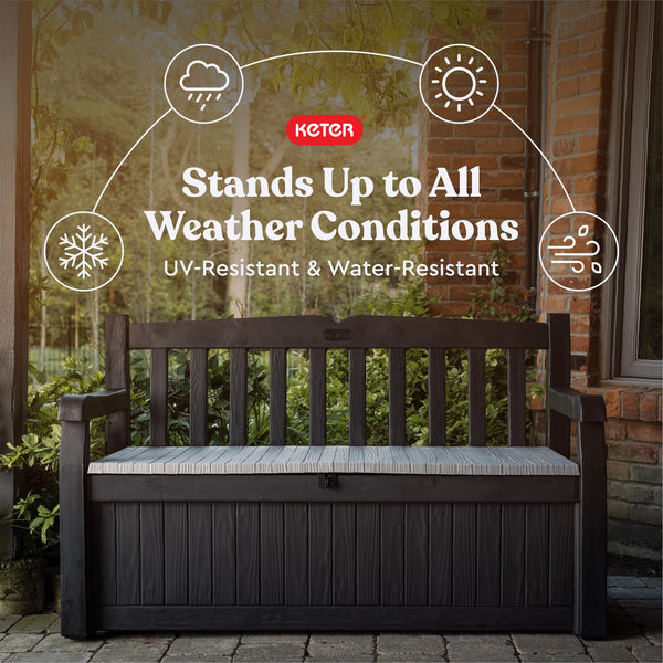 70 Gallon Outdoor Storage Bench Deck Box