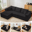 L-Shaped Modular Sectional Sofa with Memory Foam Deep Seat
