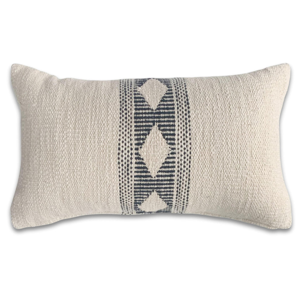 Lumbar Pillow Cover 12x20 – Cotton Textured Accent Cushion