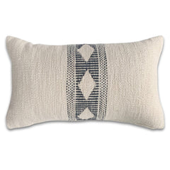 Lumbar Pillow Cover 12x20 – Cotton Textured Accent Cushion