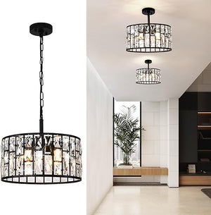 Dimmable LED Chandelier 5-Light Linear Sputnik Pendant