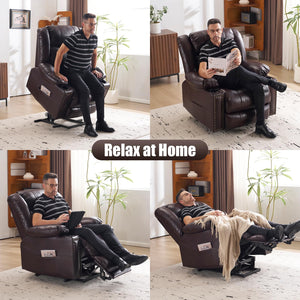 Oversized Power Lift Recliner Chair with Heat & Massage