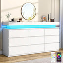 9 Drawer Dresser with LED Light