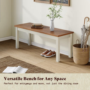 6-Piece Farmhouse Dining Set with Bench