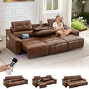 Electric Power Reclining Sectional Sofa with USB Charging