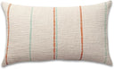 Cotton Textured Lumbar Pillow Cover 14x24
