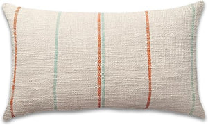 Cotton Textured Lumbar Pillow Cover 14x24