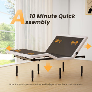 Electric Adjustable Bed Frame with Wireless Remote
