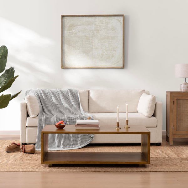 Waffle Knit Cotton Throw Blanket — 50" x 70"