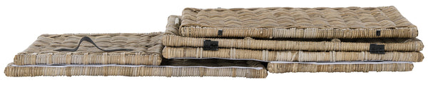 35" Wicker Storage Trunk – Collapsible Rattan Chest with Lid