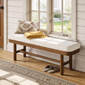 55-Inch Upholstered Entryway Bench