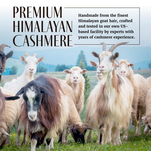 Cashmere Throw Blanket with Fringe – 60 x 54 Inch