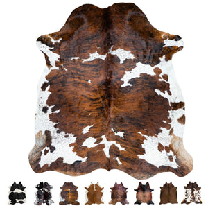 Genuine Cowhide Rug 6x7 ft – Hair On, Western & Rustic Home Decor