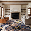 12x15 Floral Nylon Area Rug – Non-Slip, Fade Resistant, Rectangular